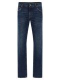 Dolce & Gabbana Blue Cotton Straight-Leg Jeans
