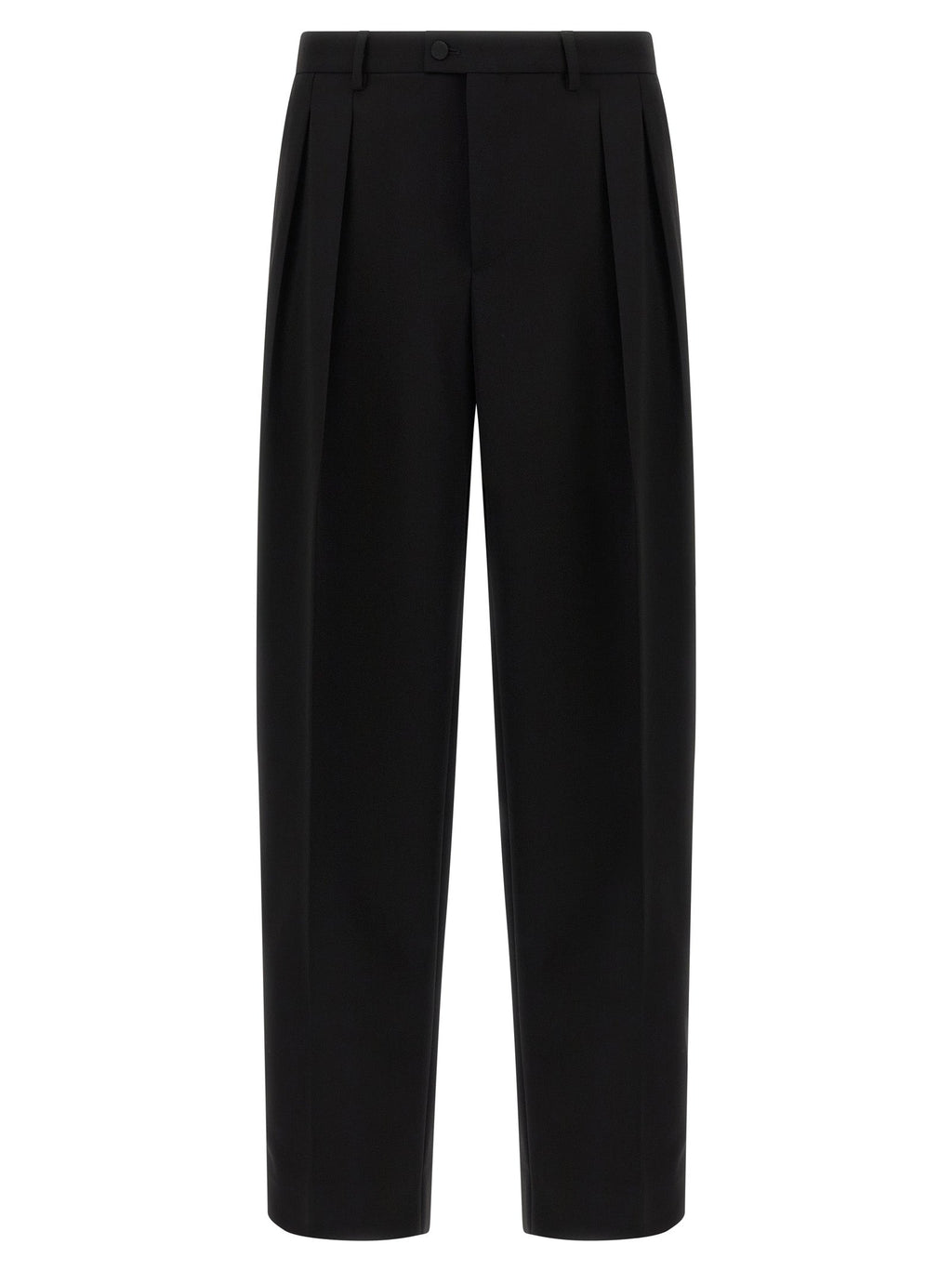 Dolce & Gabbana Black Virgin Wool Dress Pants