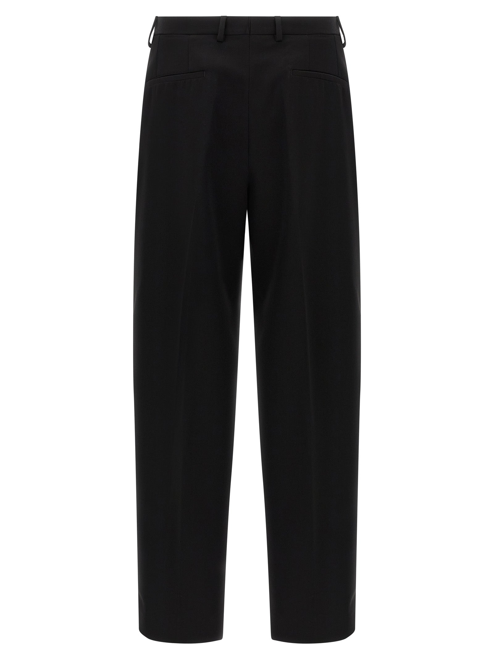 Dolce & Gabbana Black Virgin Wool Dress Pants