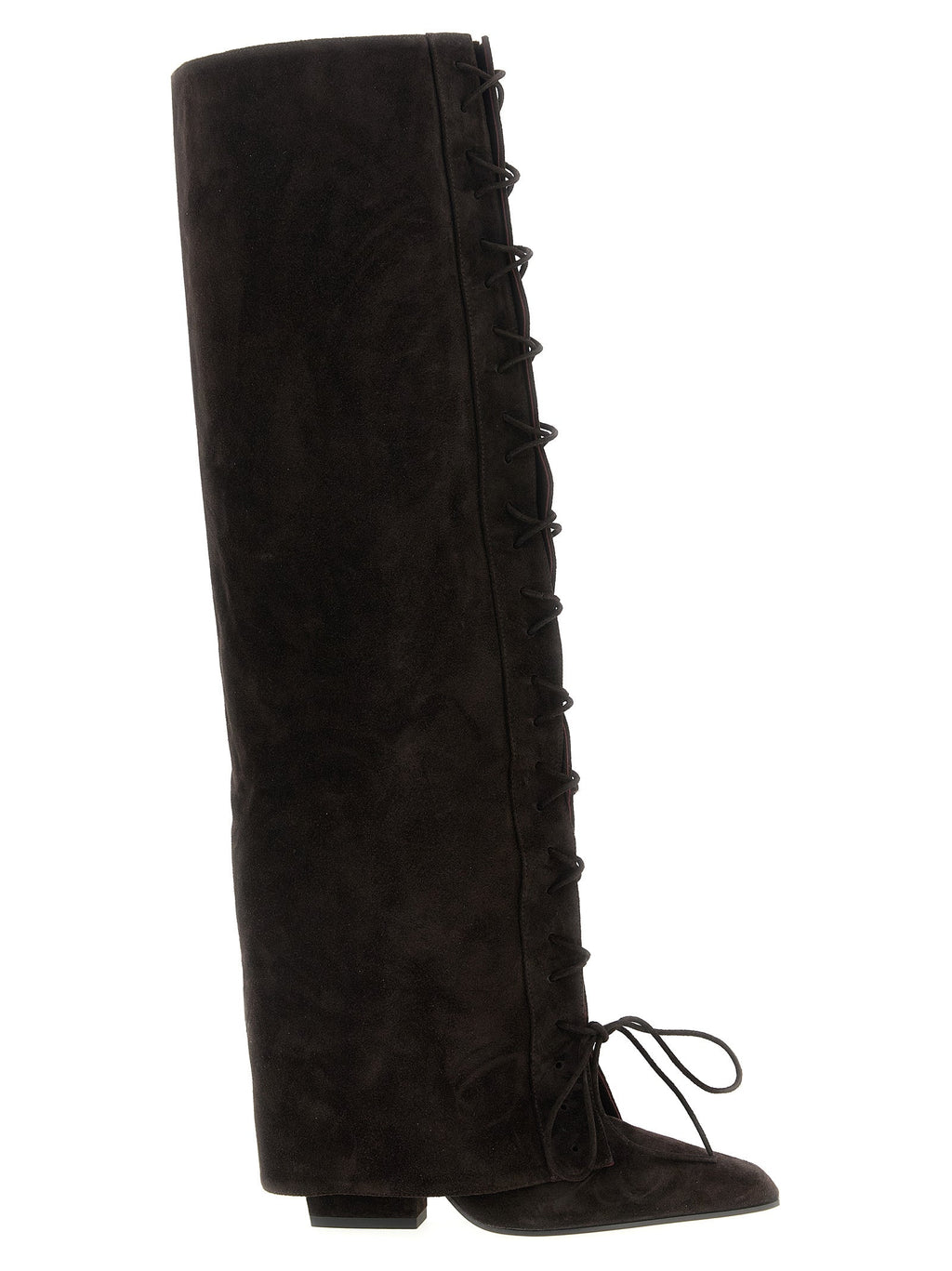 Paris Texas Brown Calfskin Over The Knee