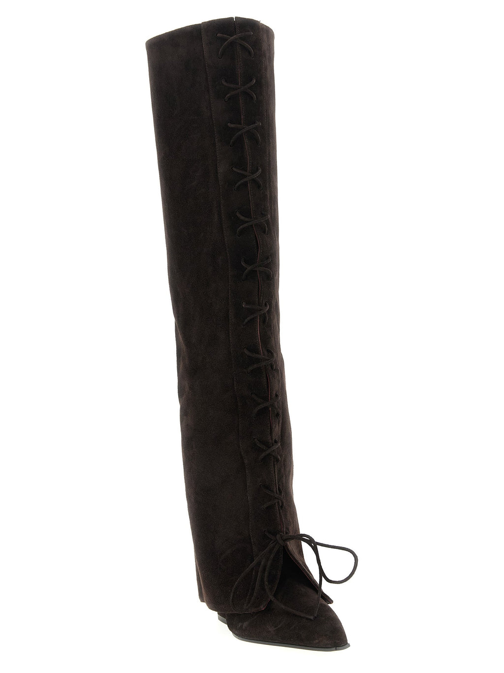 Paris Texas Brown Calfskin Over The Knee