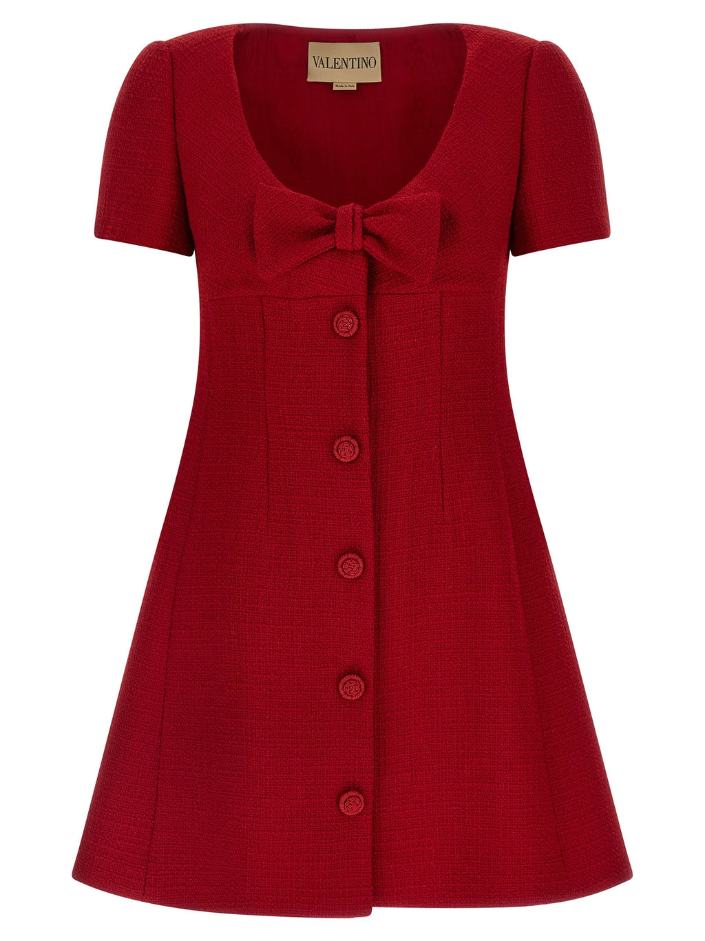 Valentino Garavani Multicolor Virgin Wool Short Dress