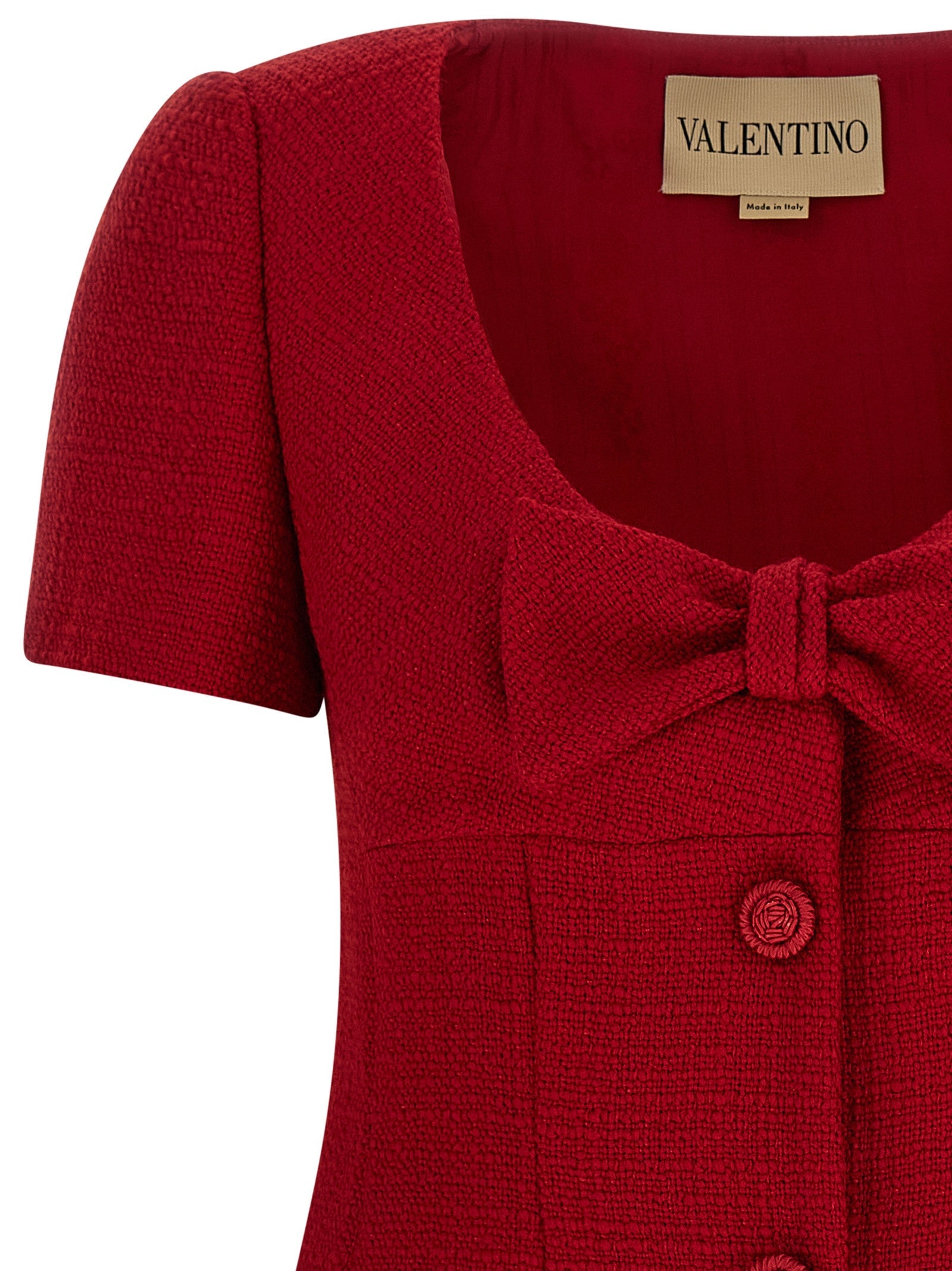 Valentino Garavani Multicolor Virgin Wool Short Dress