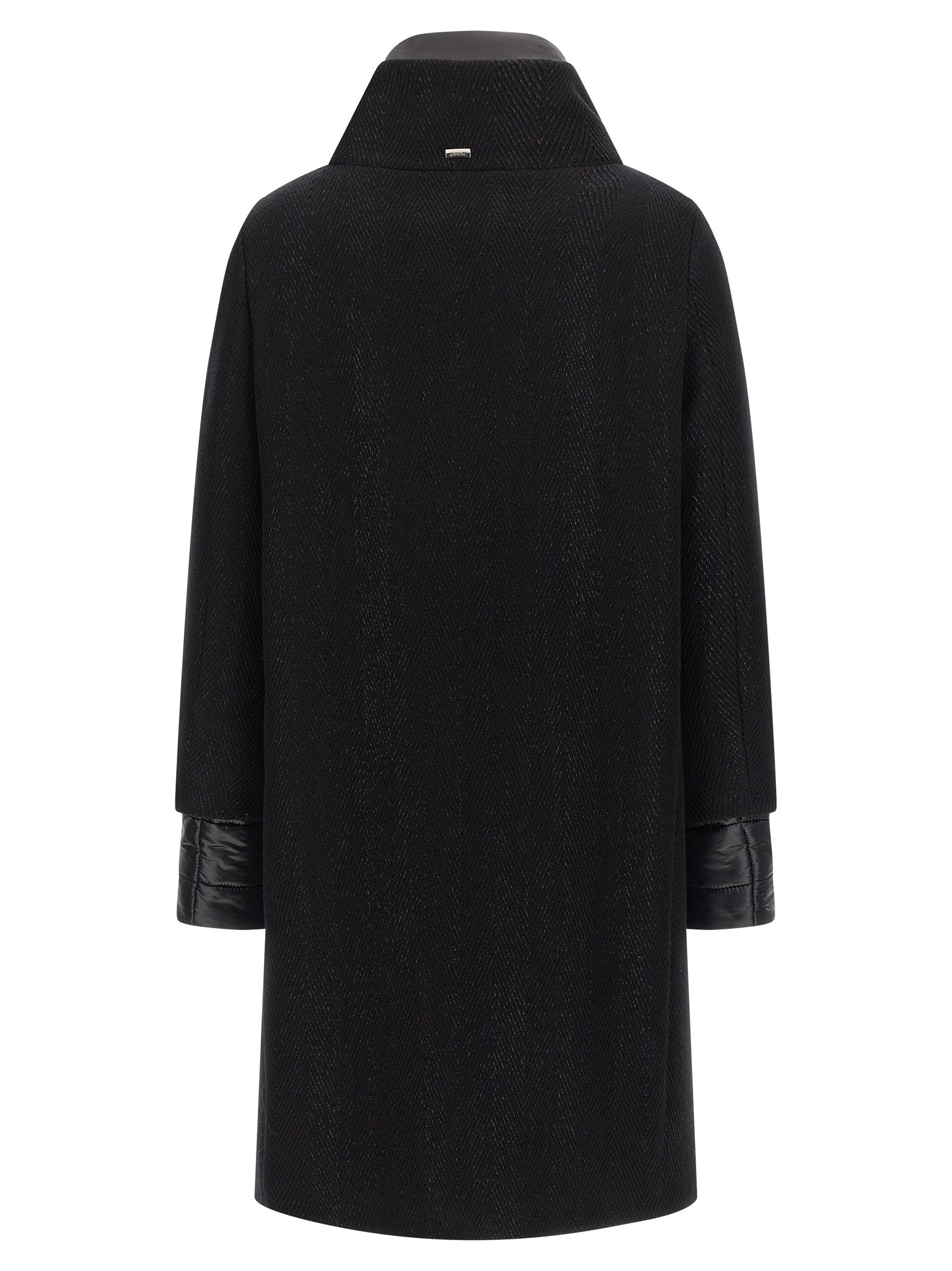 Herno Black Wool Coat