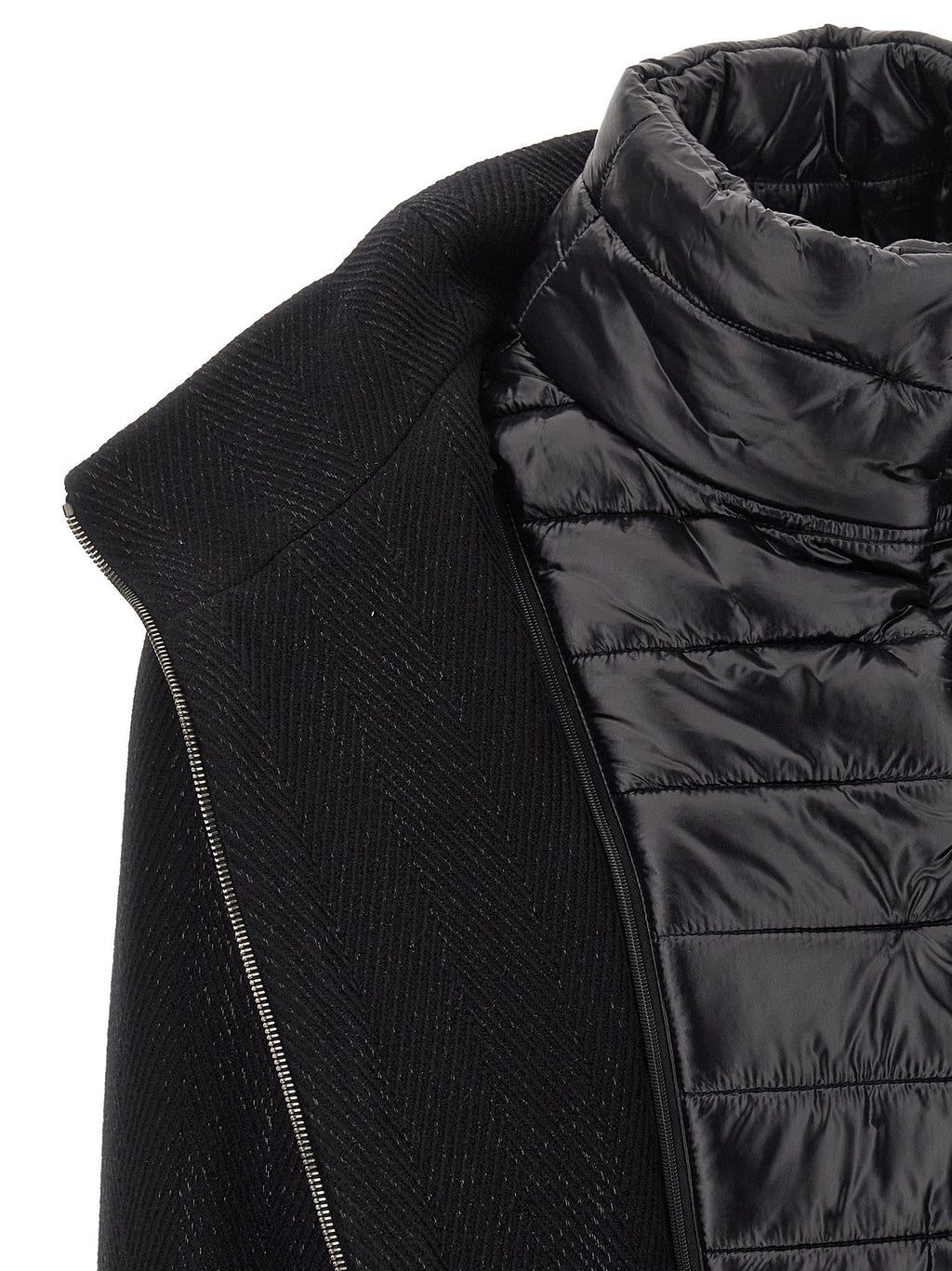 Herno Black Wool Coat