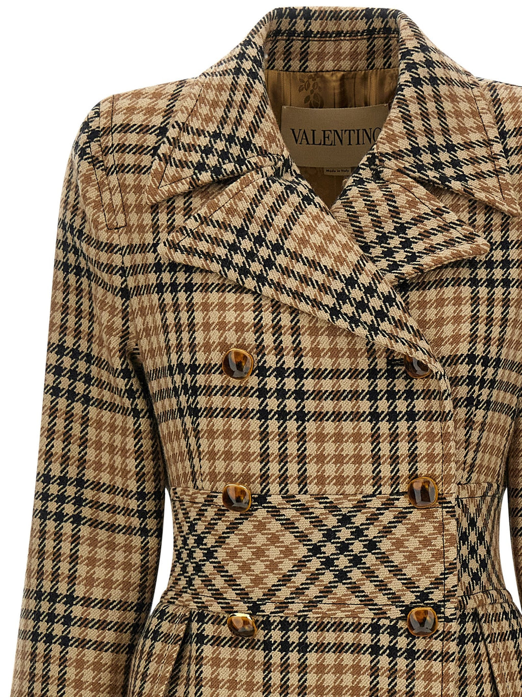 Valentino Garavani Brown Virgin Wool Coat