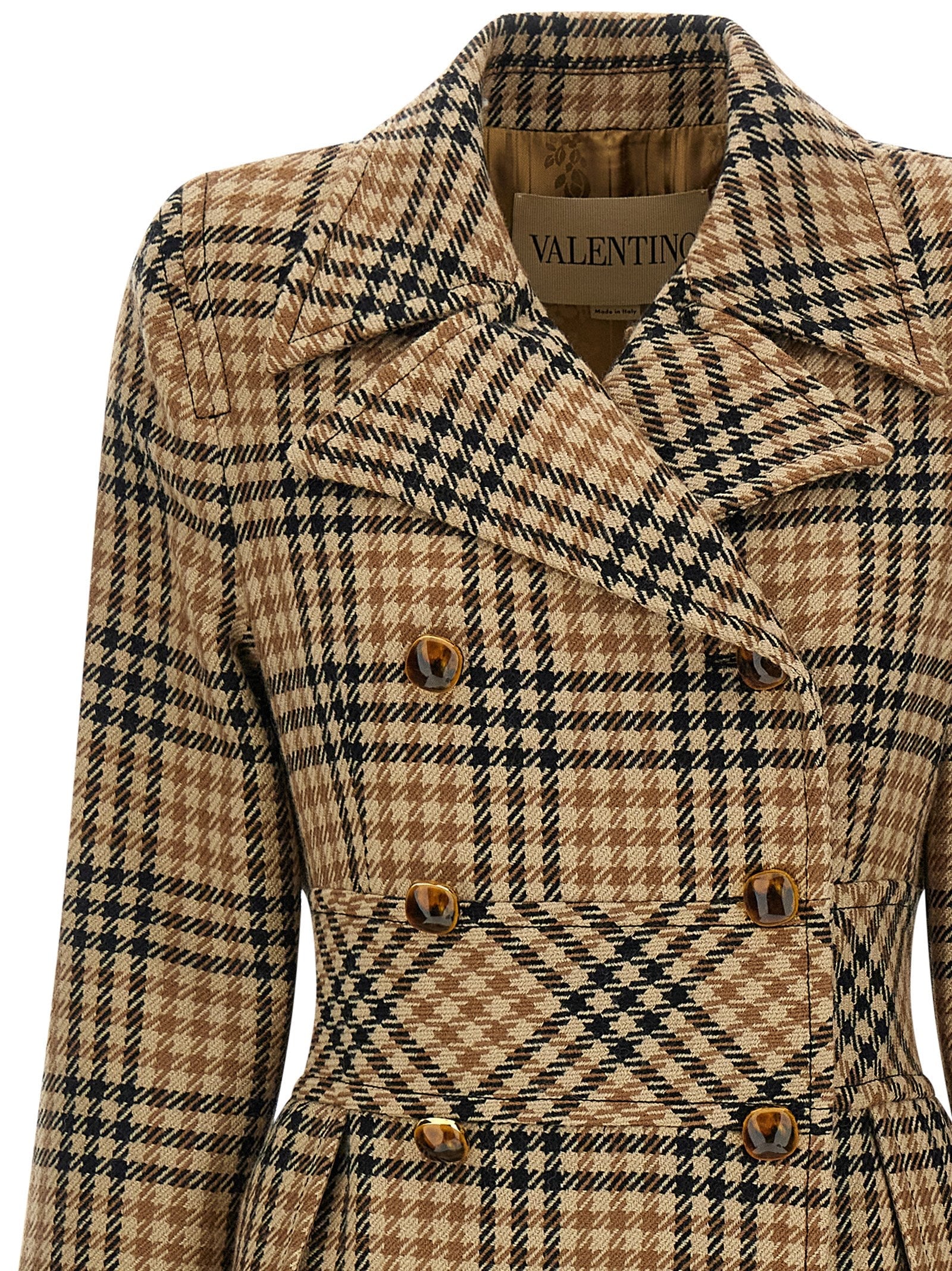 Valentino Garavani Brown Virgin Wool Coat