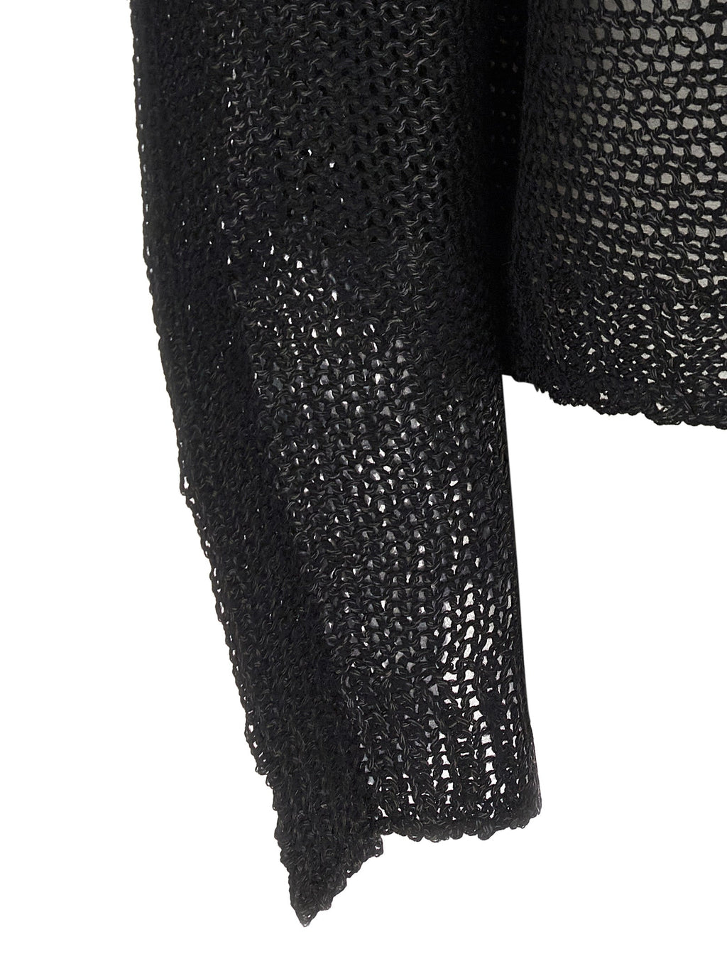 Issey Miyake Black Wool Sweatshirt
