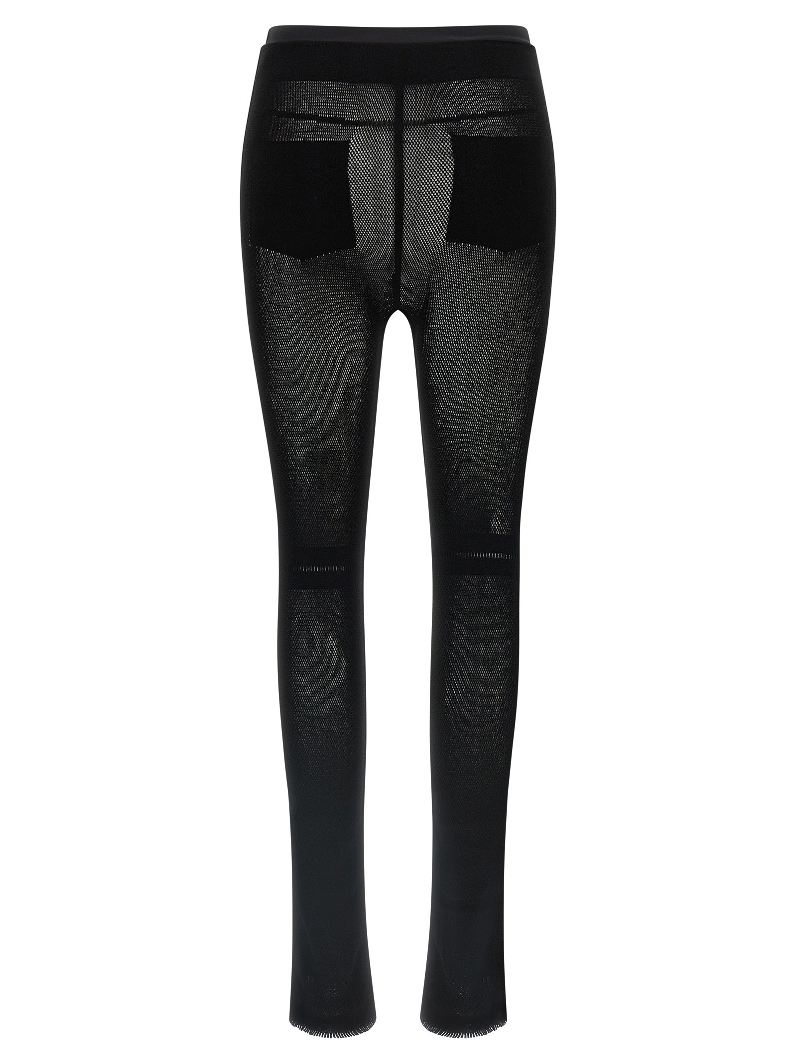 Issey Miyake Black Nylon Leggings