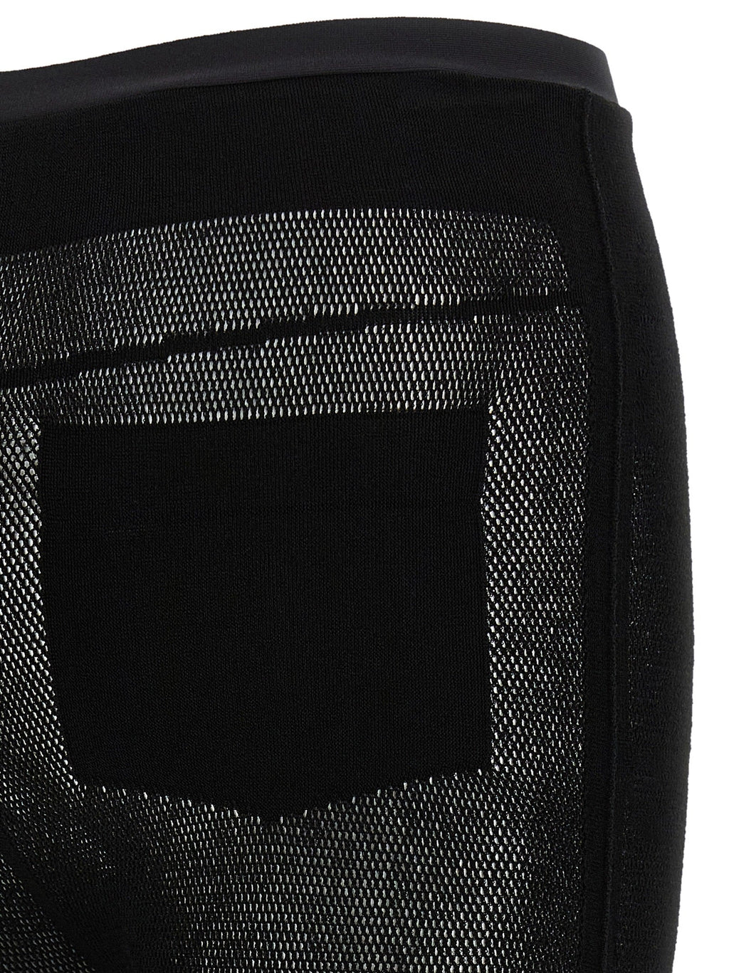 Issey Miyake Black Nylon Leggings