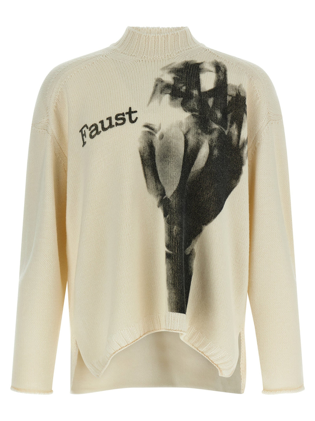 Undercover White Wool Cardigan