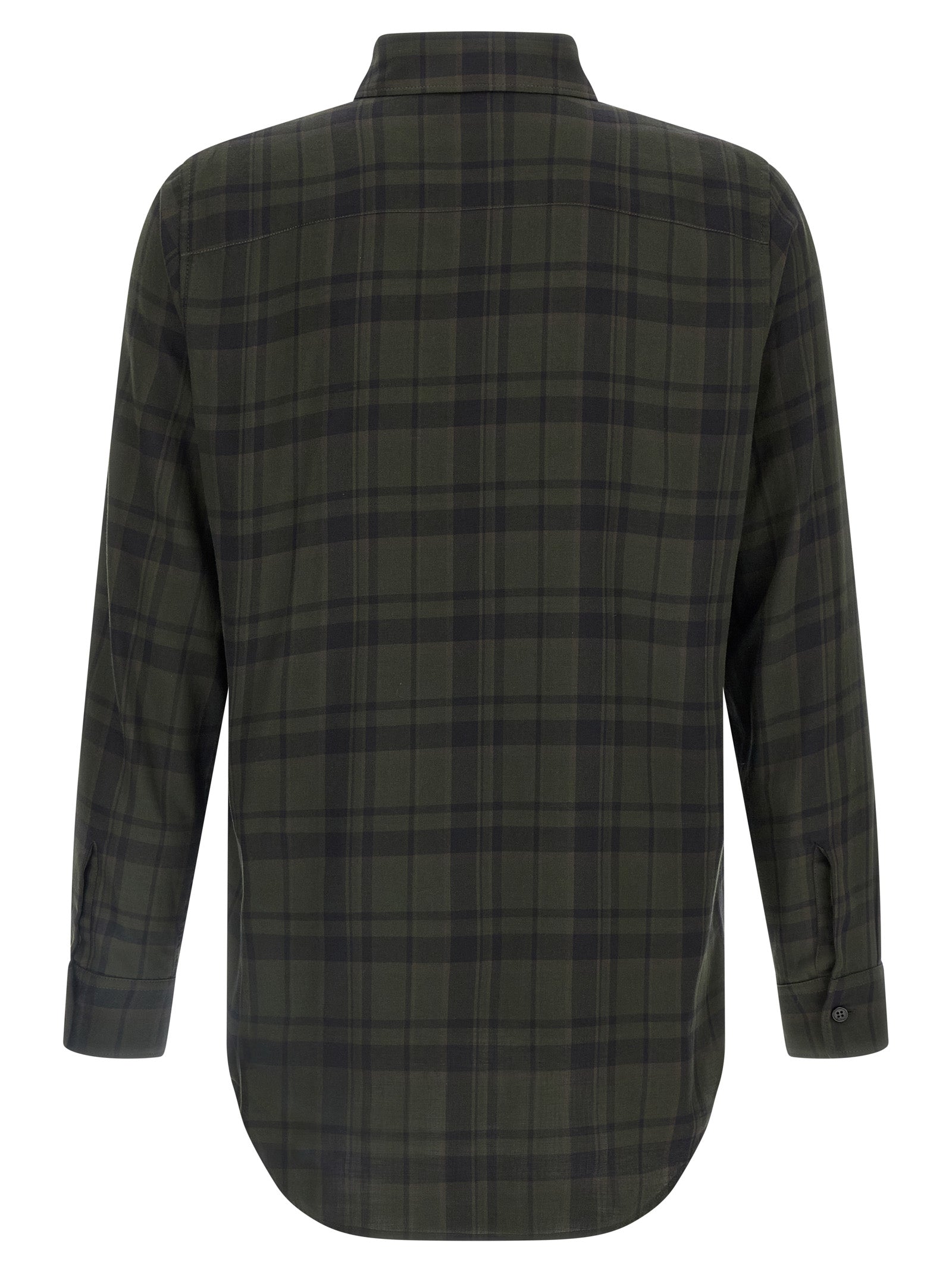 Saint Laurent Bicolor Cotton Blouse