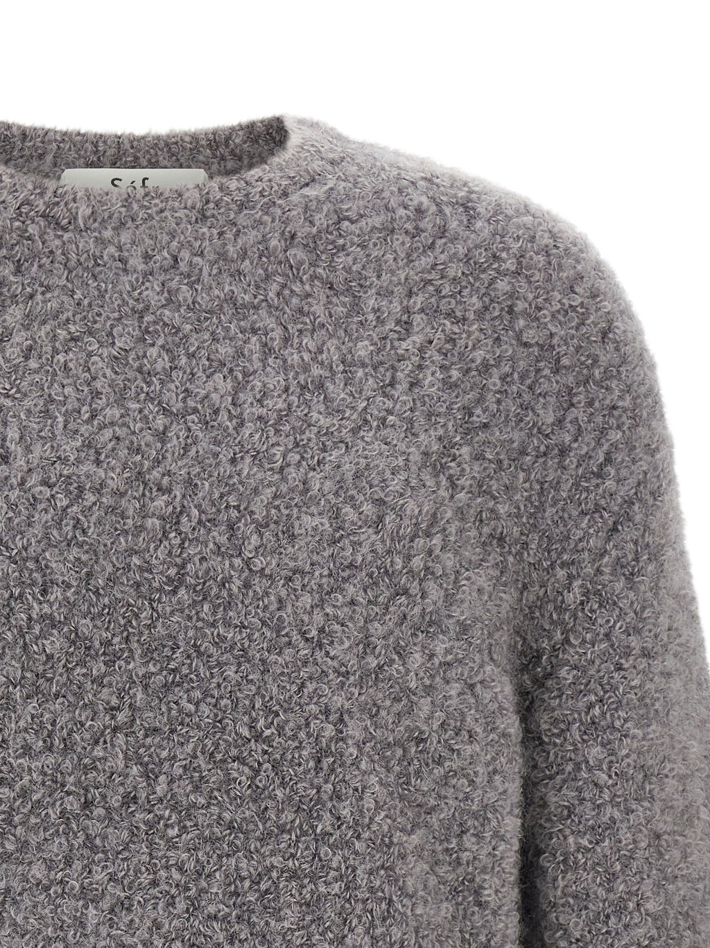 SÉFR Gray Fabric Cardigan