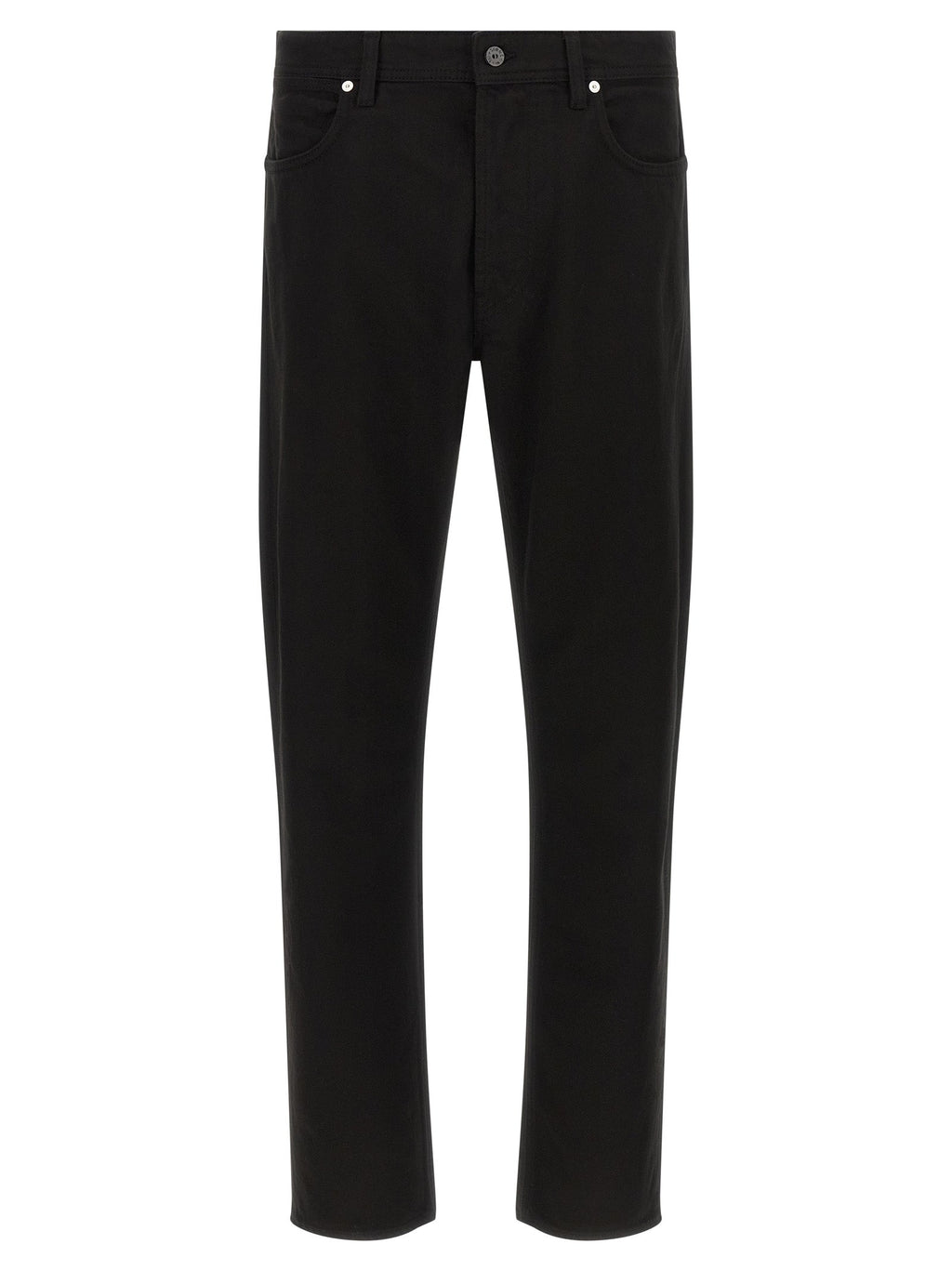 Stone Island Black Cotton Straight-Leg Jeans
