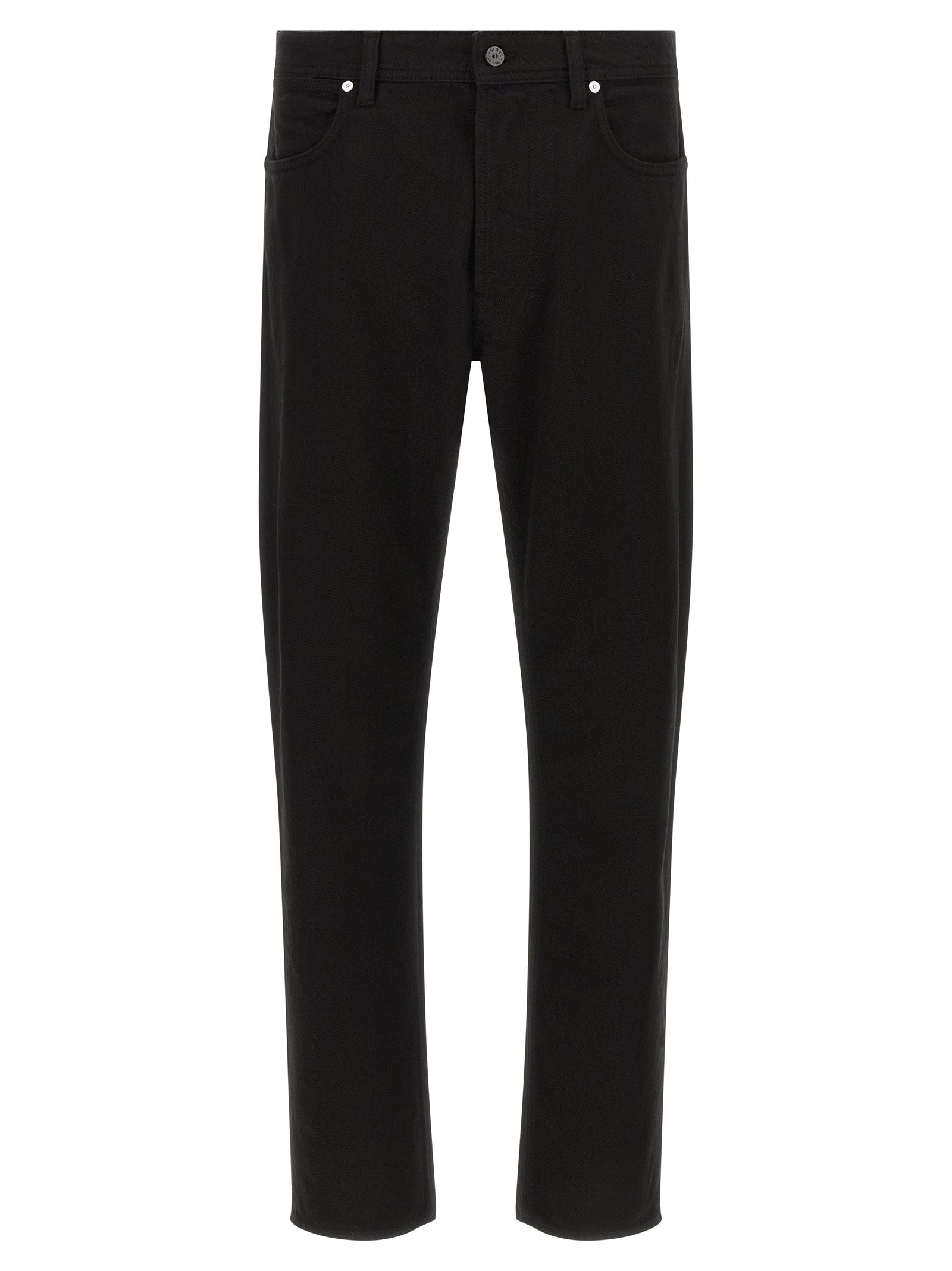 Stone Island Black Cotton Straight-Leg Jeans