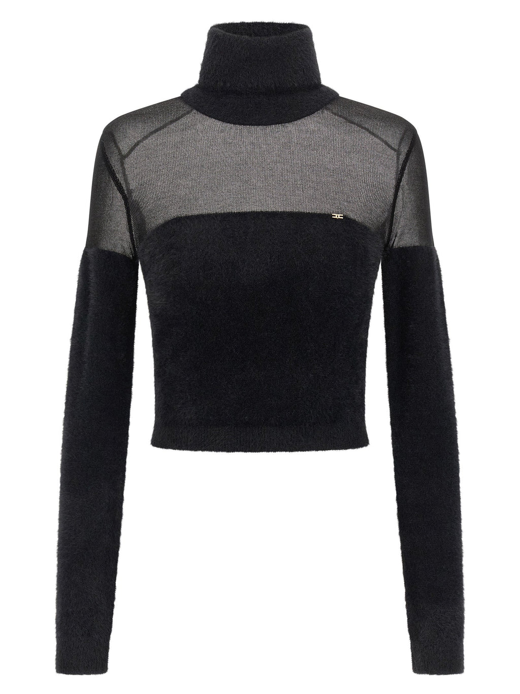 Elisabetta Franchi Black Polyamide Cardigan