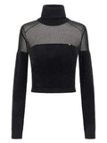 Elisabetta Franchi Black Polyamide Cardigan