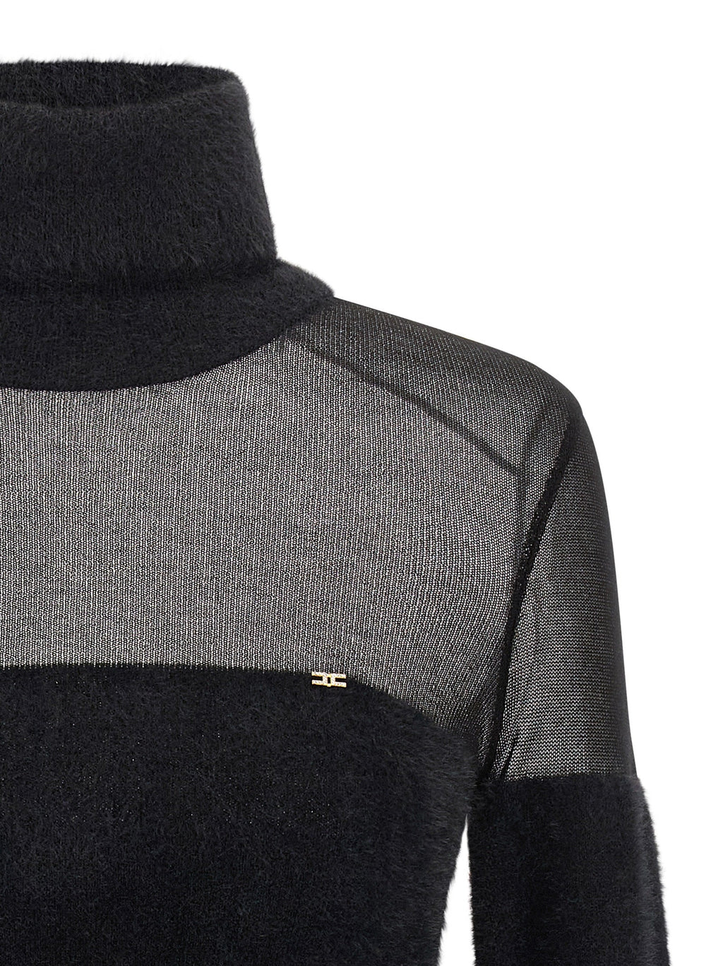Elisabetta Franchi Black Polyamide Cardigan