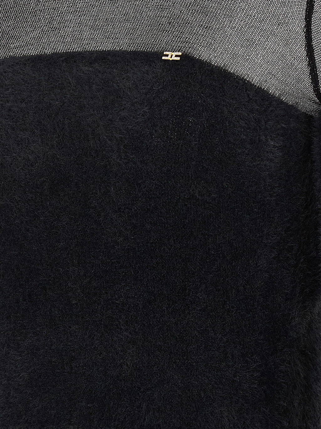 Elisabetta Franchi Black Polyamide Cardigan
