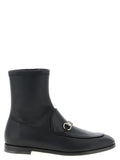 Gucci Black Lamb Leather Ankle Boots
