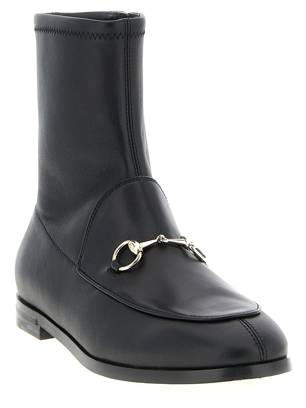 Gucci Black Lamb Leather Ankle Boots