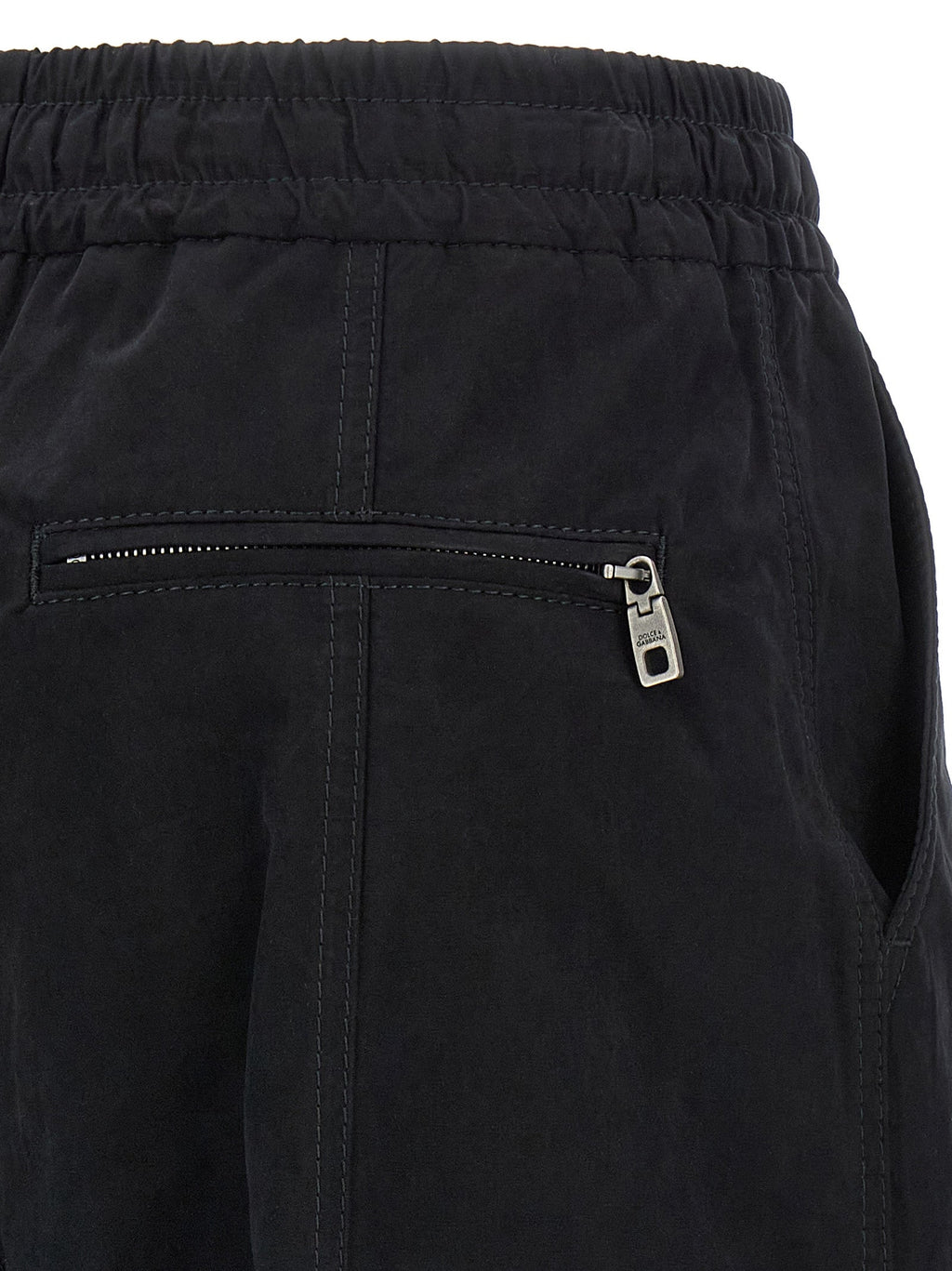 Dolce & Gabbana Black Cotton Cargo Pants