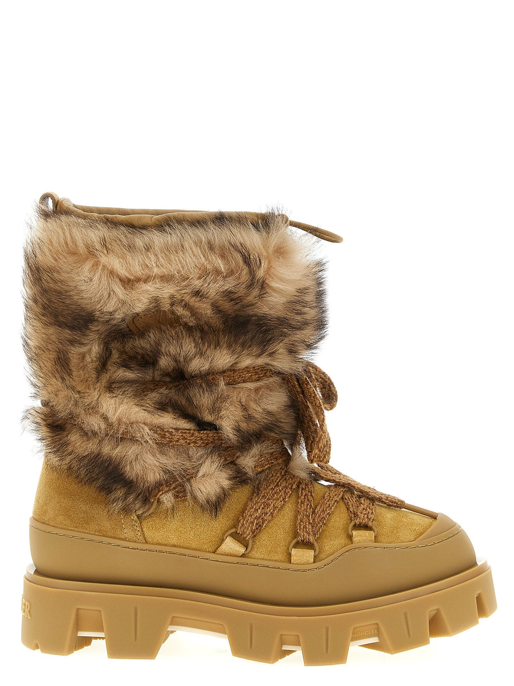 Moncler Brown Calfskin Flat Boots