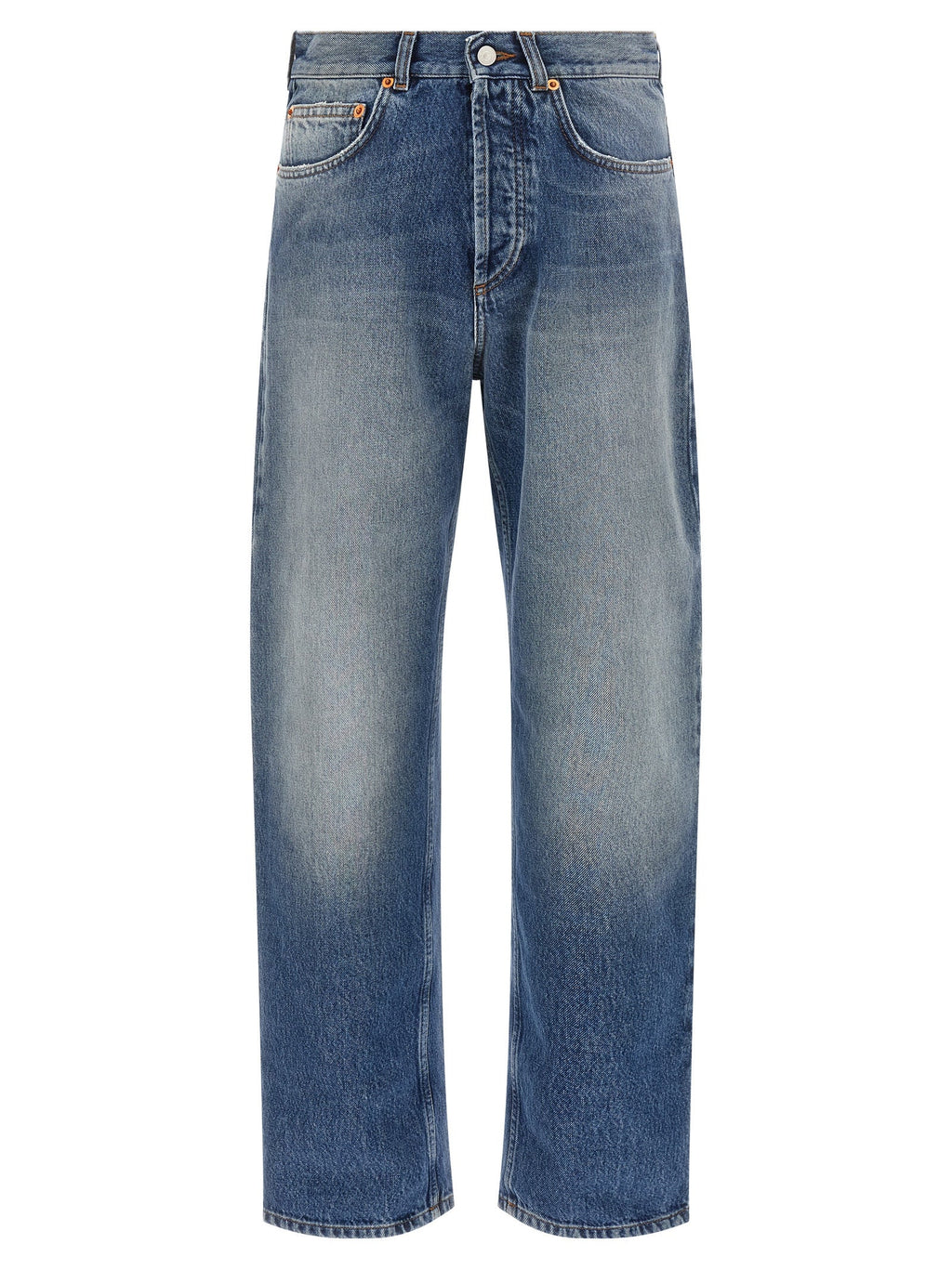 Magliano Blue Cotton Straight-Leg Jeans
