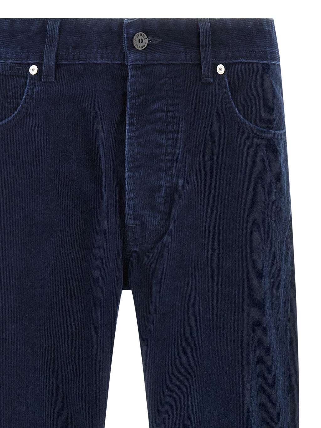 Stone Island Blue Cotton Casual Pants