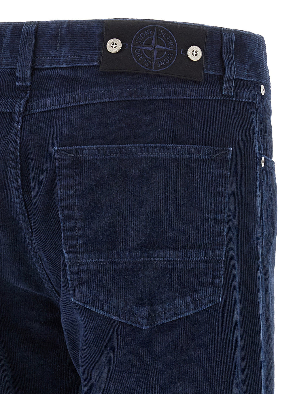 Stone Island Blue Cotton Casual Pants