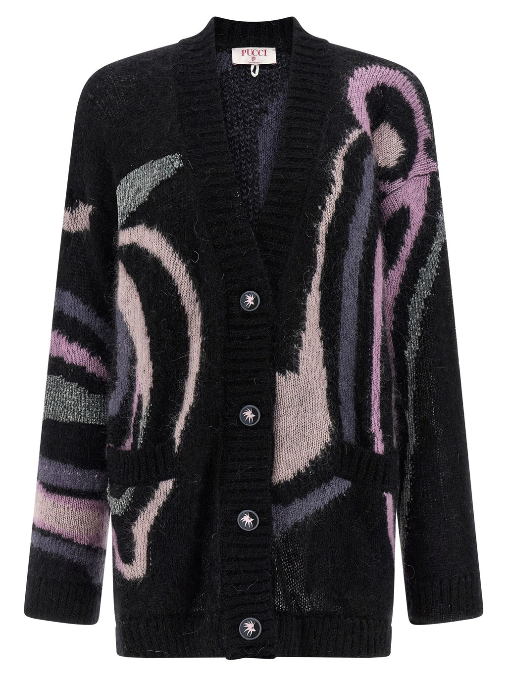 Emilio Pucci Black Wool Cardigan