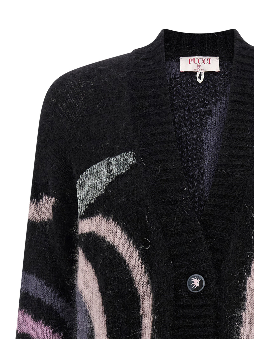 Emilio Pucci Black Wool Cardigan