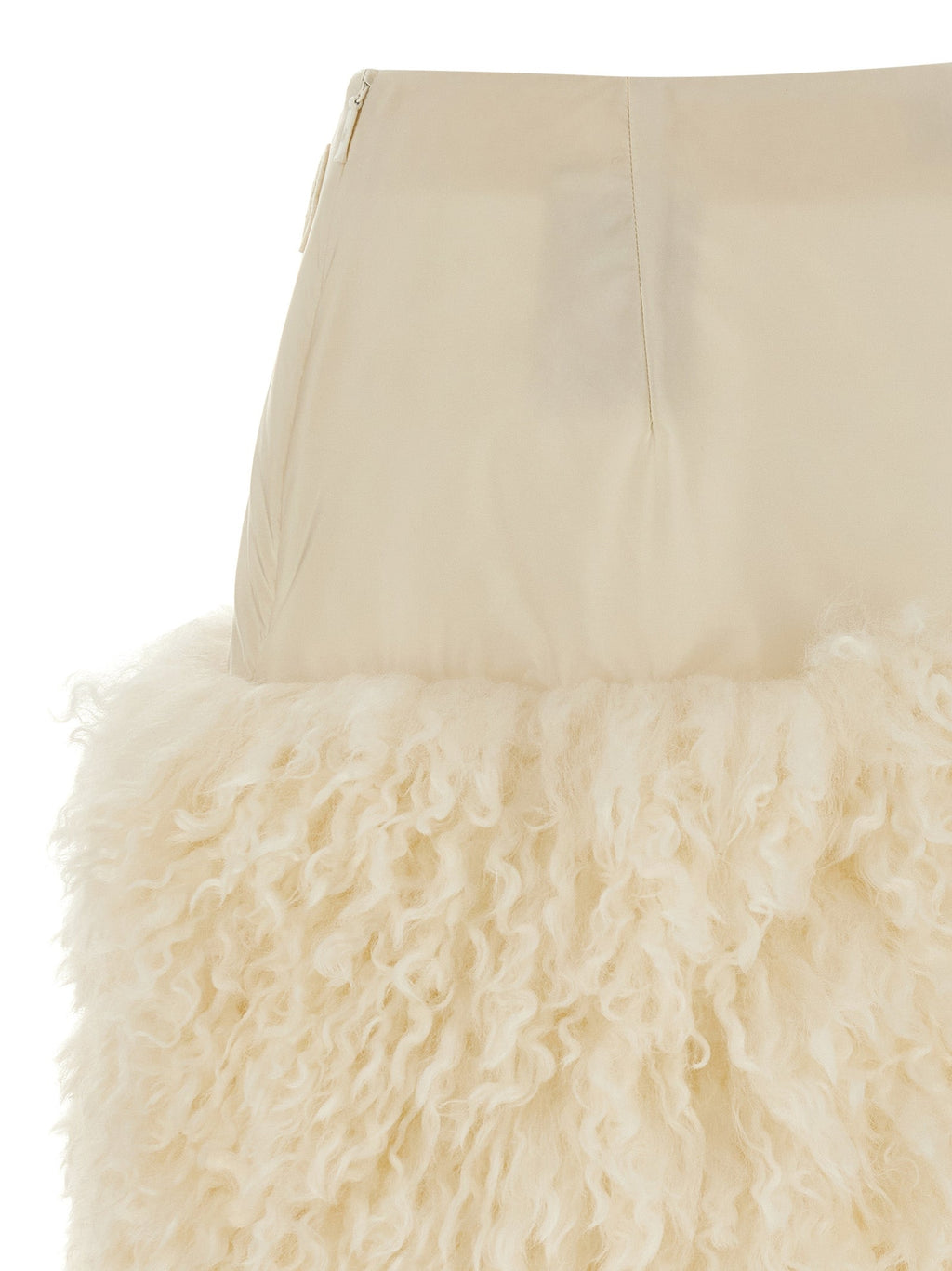 Moncler White Polyamide Long Skirt