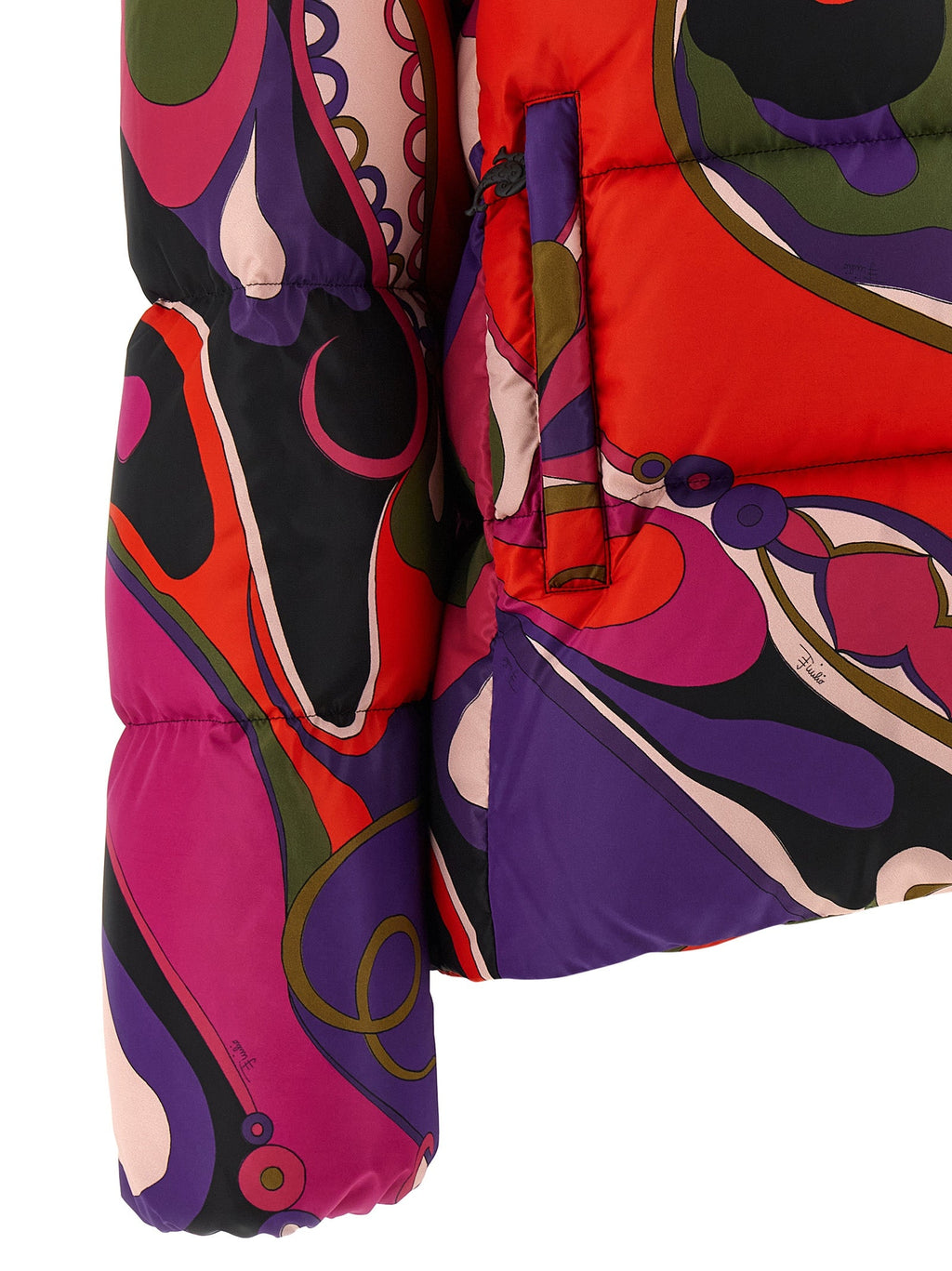 Emilio Pucci Multicolor Polyamide Full-Length Jacket