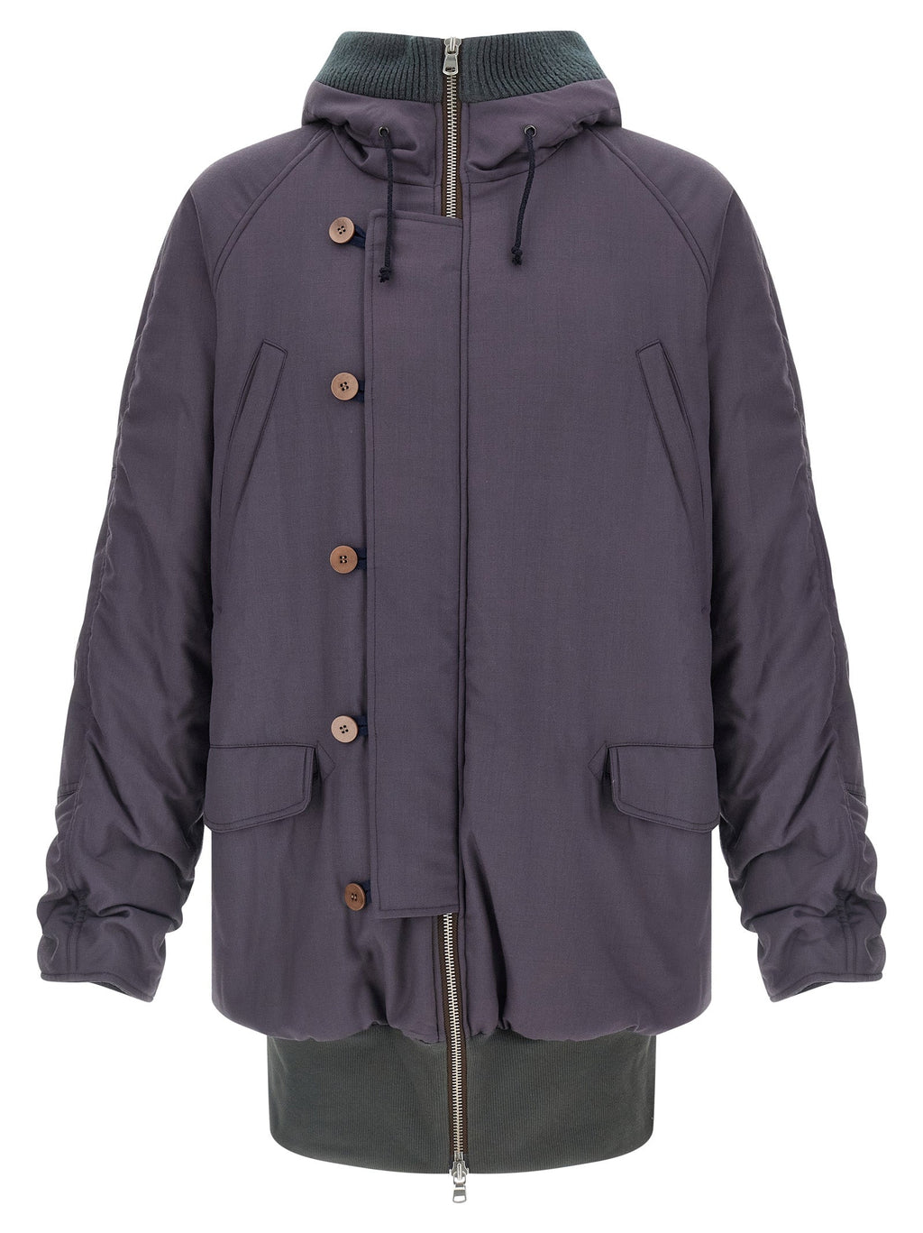 Magliano Purple Virgin Wool Parka