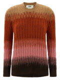 Fendi Multicolor Wool Cardigan