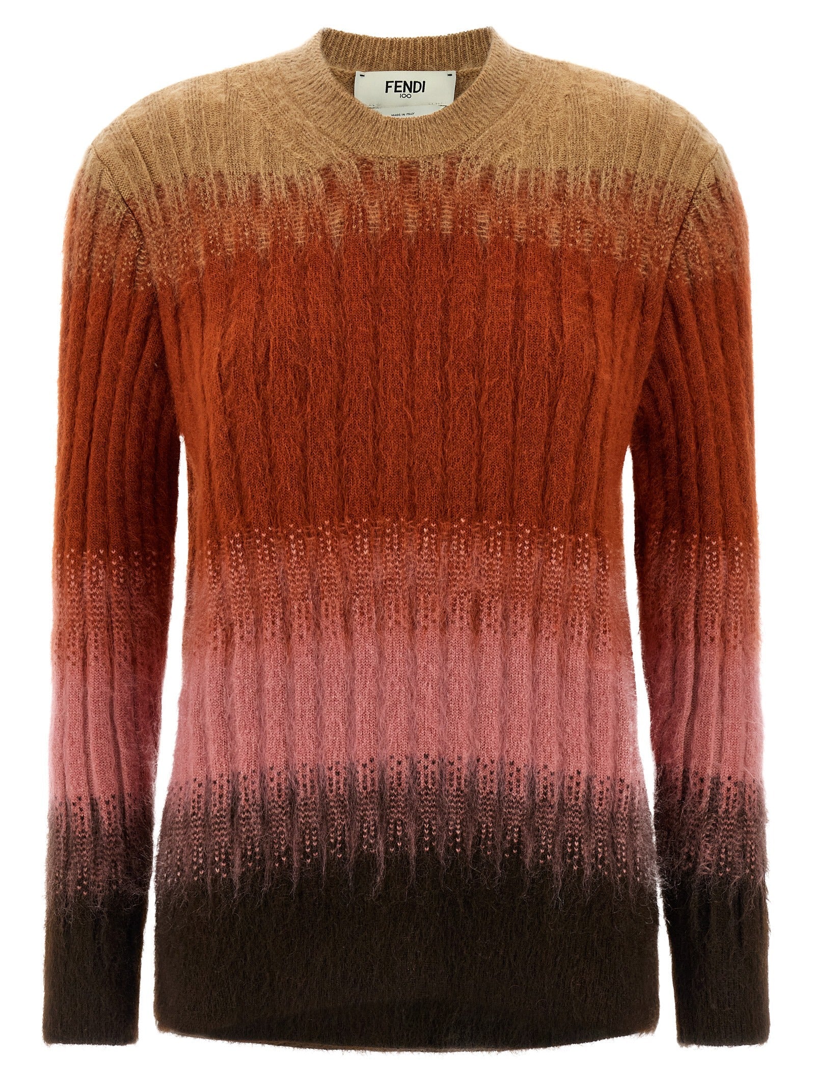 Fendi Multicolor Wool Cardigan
