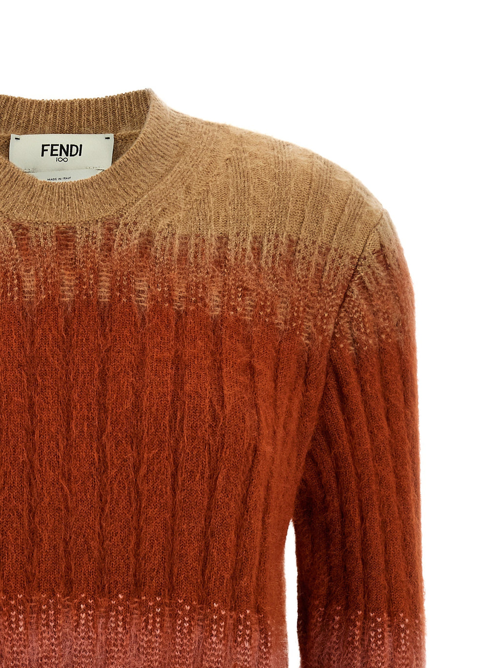 Fendi Multicolor Wool Cardigan