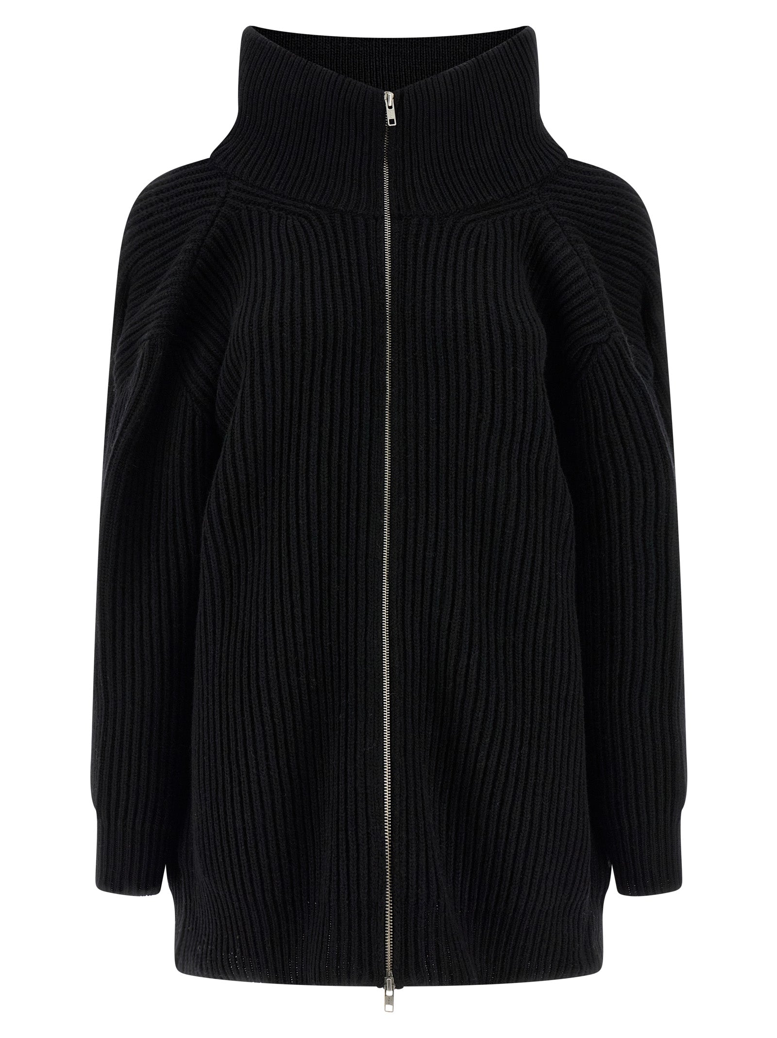 MM6 Maison Margiela Black Wool Short Dress