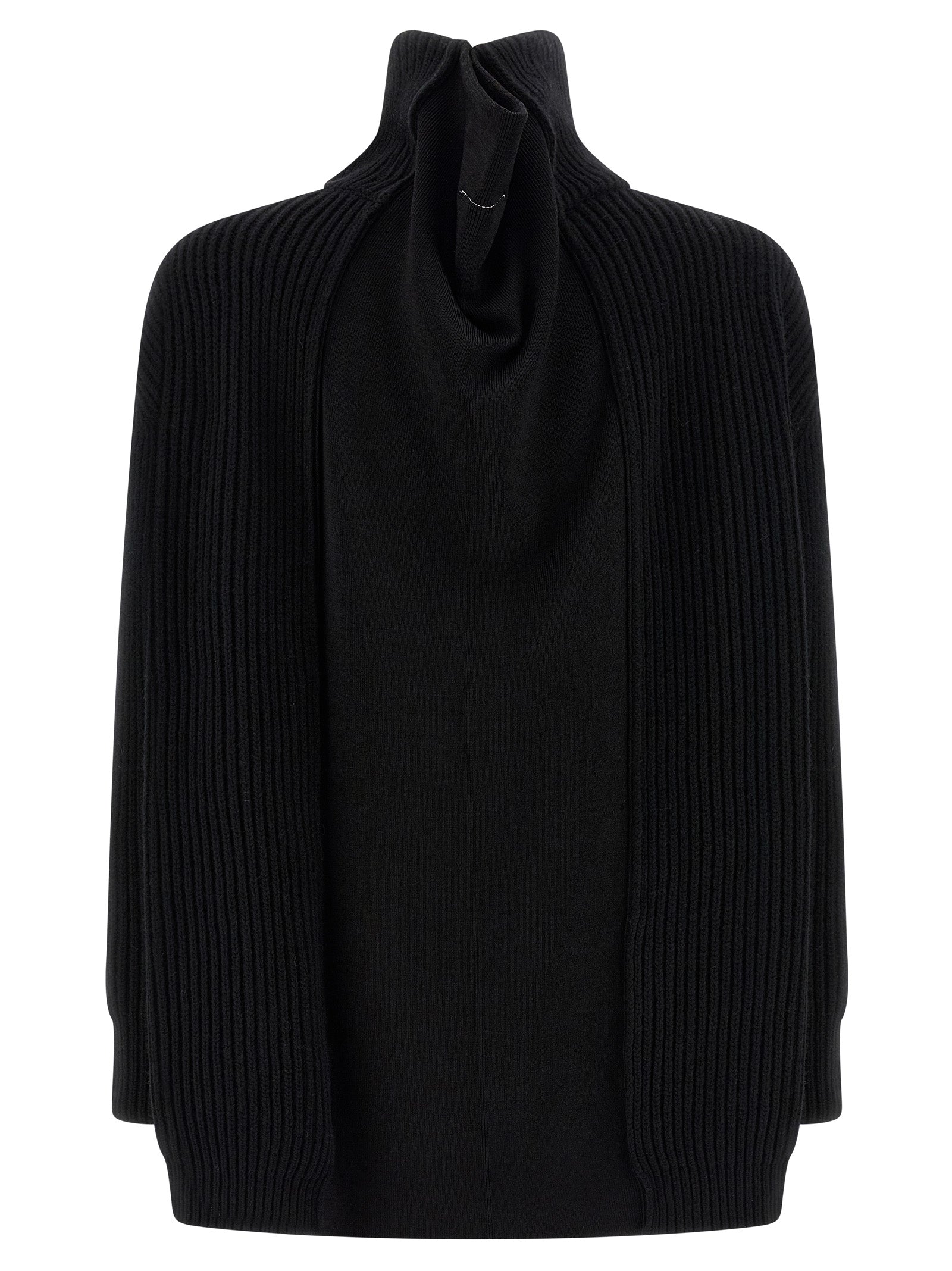 MM6 Maison Margiela Black Wool Short Dress