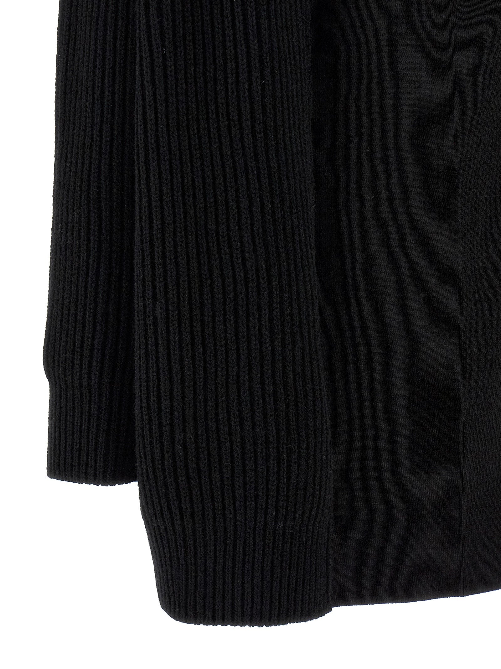 MM6 Maison Margiela Black Wool Short Dress
