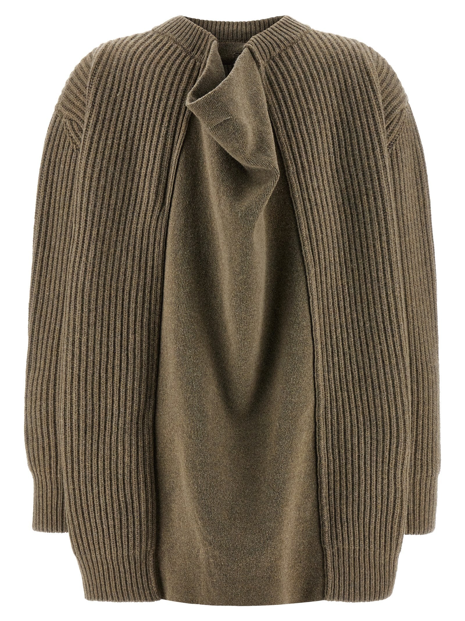 MM6 Maison Margiela Beige Virgin Wool Short Dress