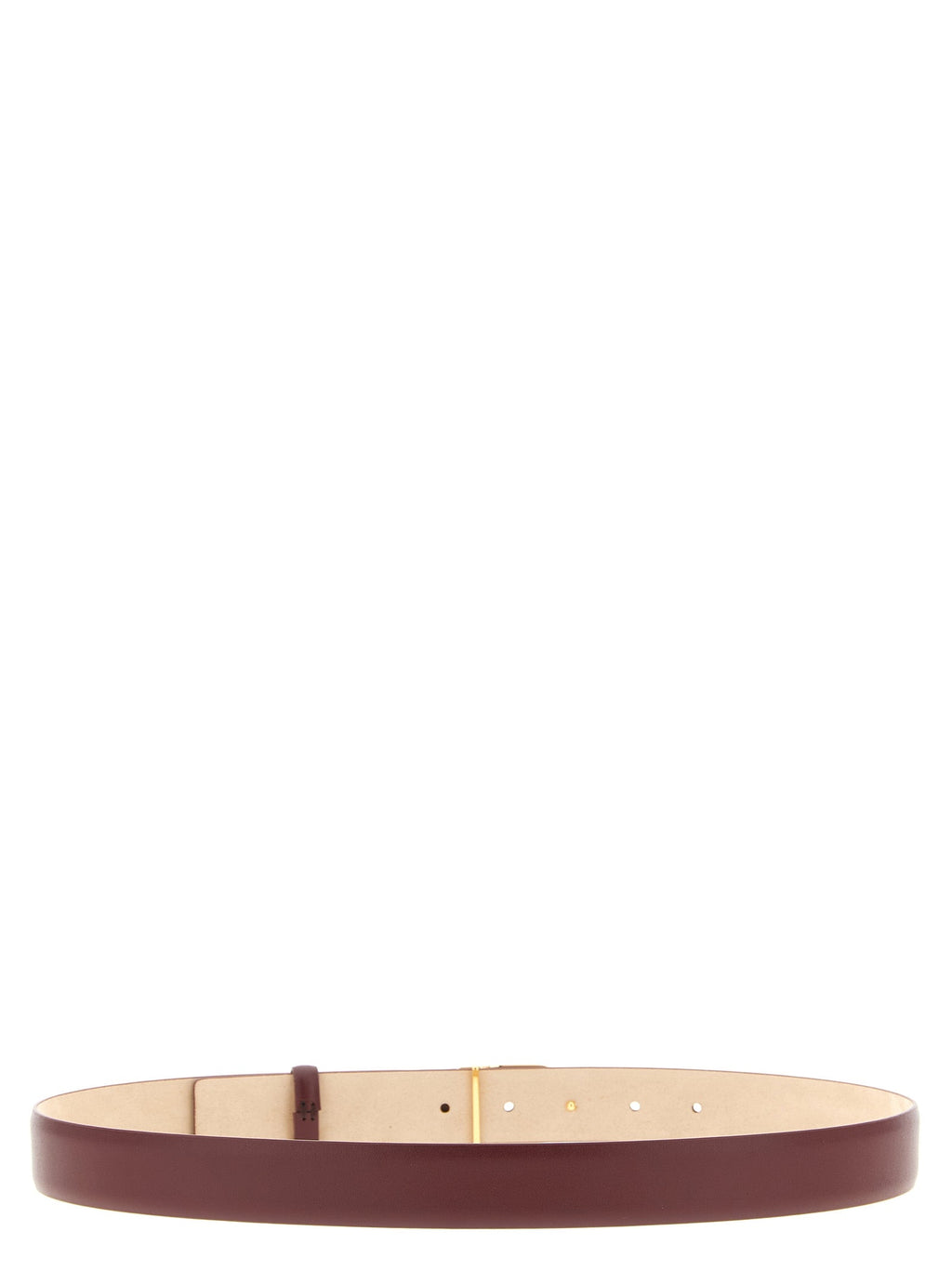Khaite Bordeaux Calfskin Regular Belt