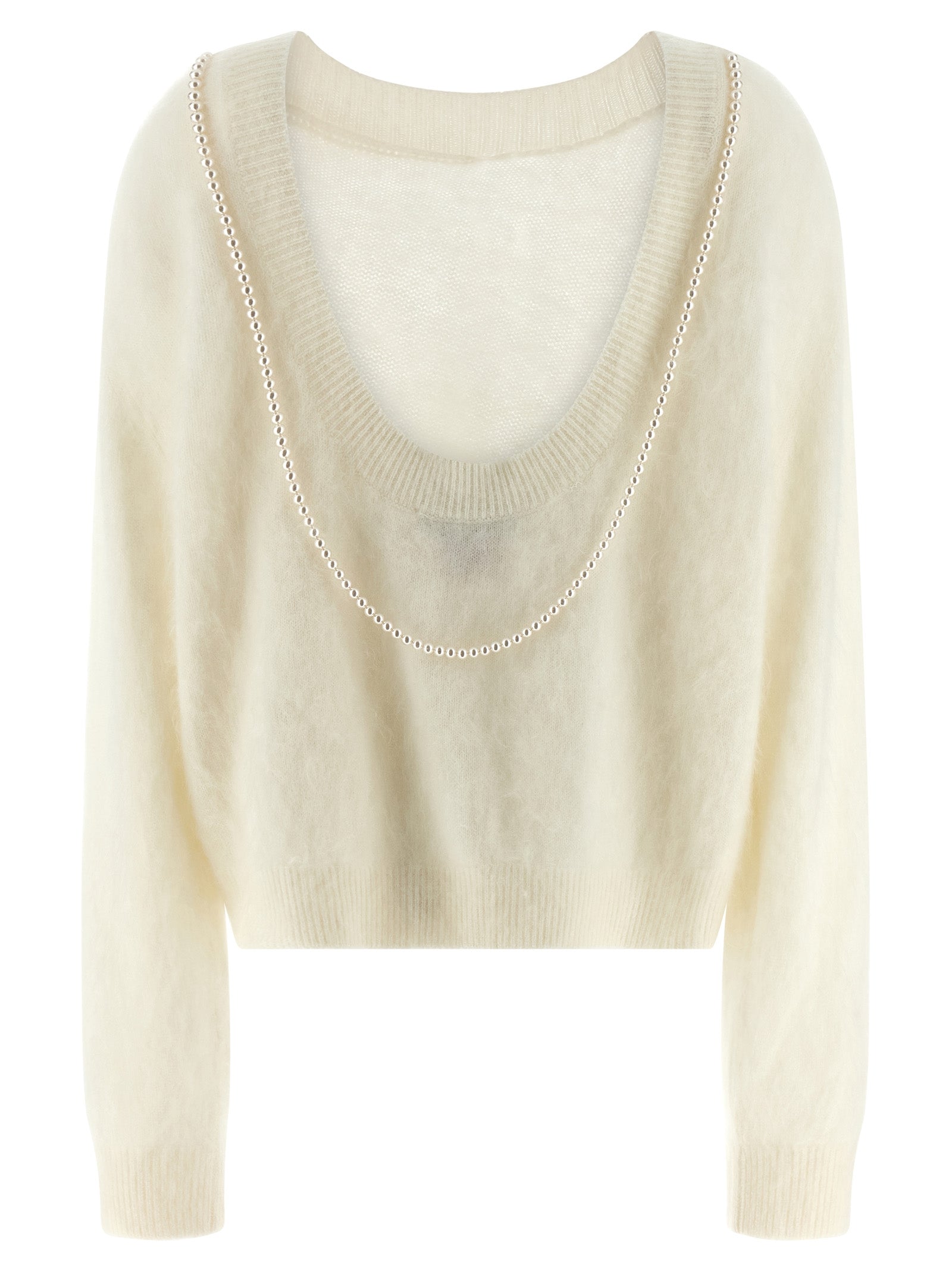 BERNADETTE White Cashmere Cardigan