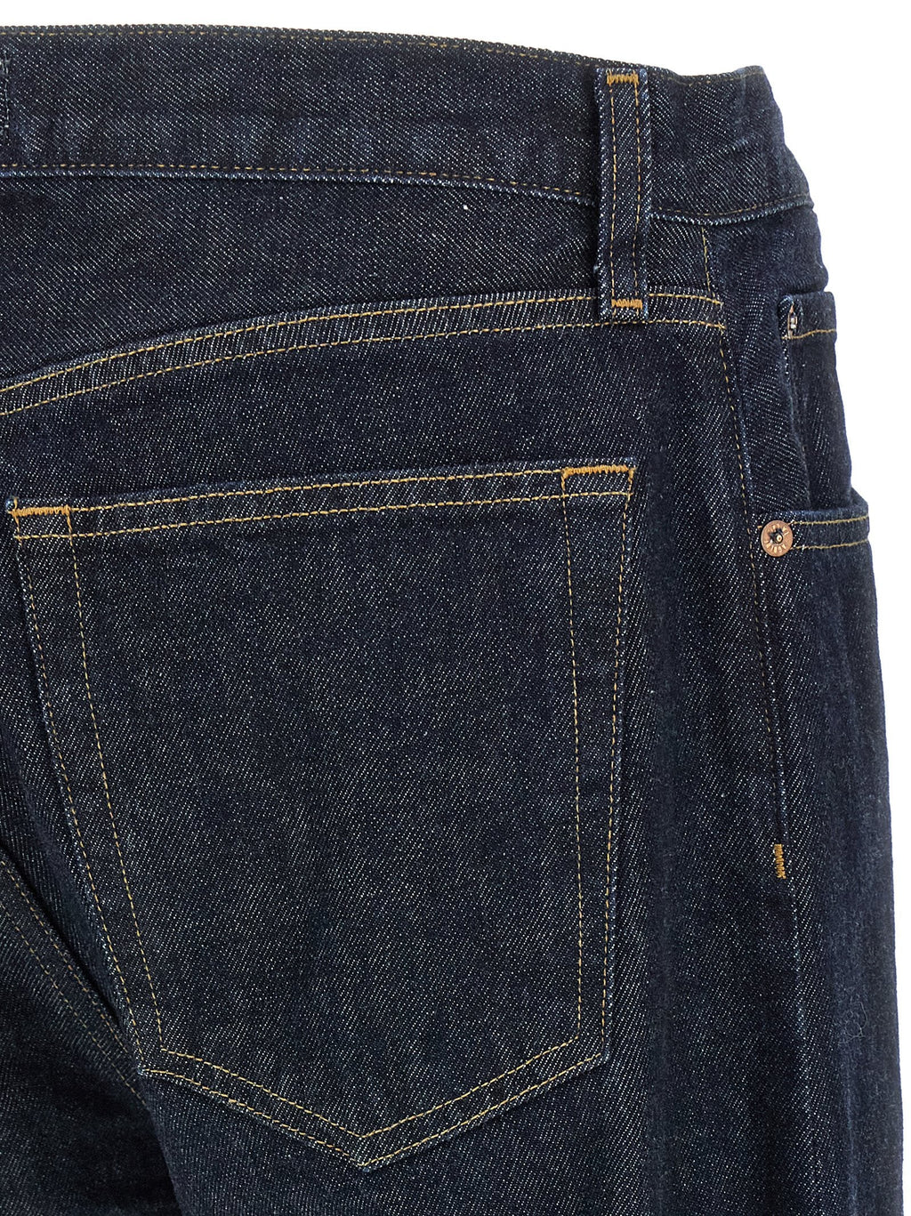 Agolde Blue Cotton Straight-Leg Jeans