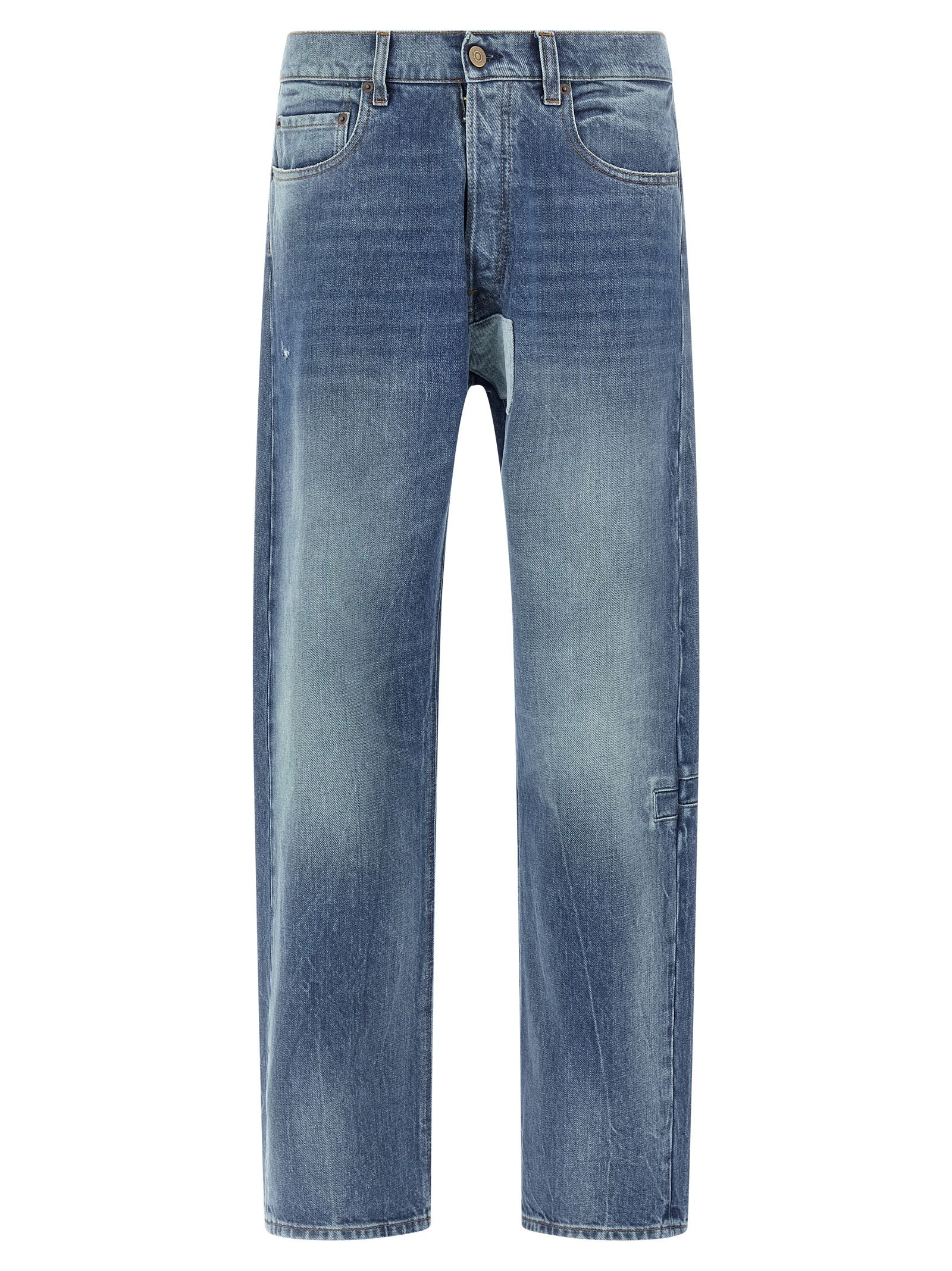 Maison Margiela Blue Cotton Straight-Leg Jeans