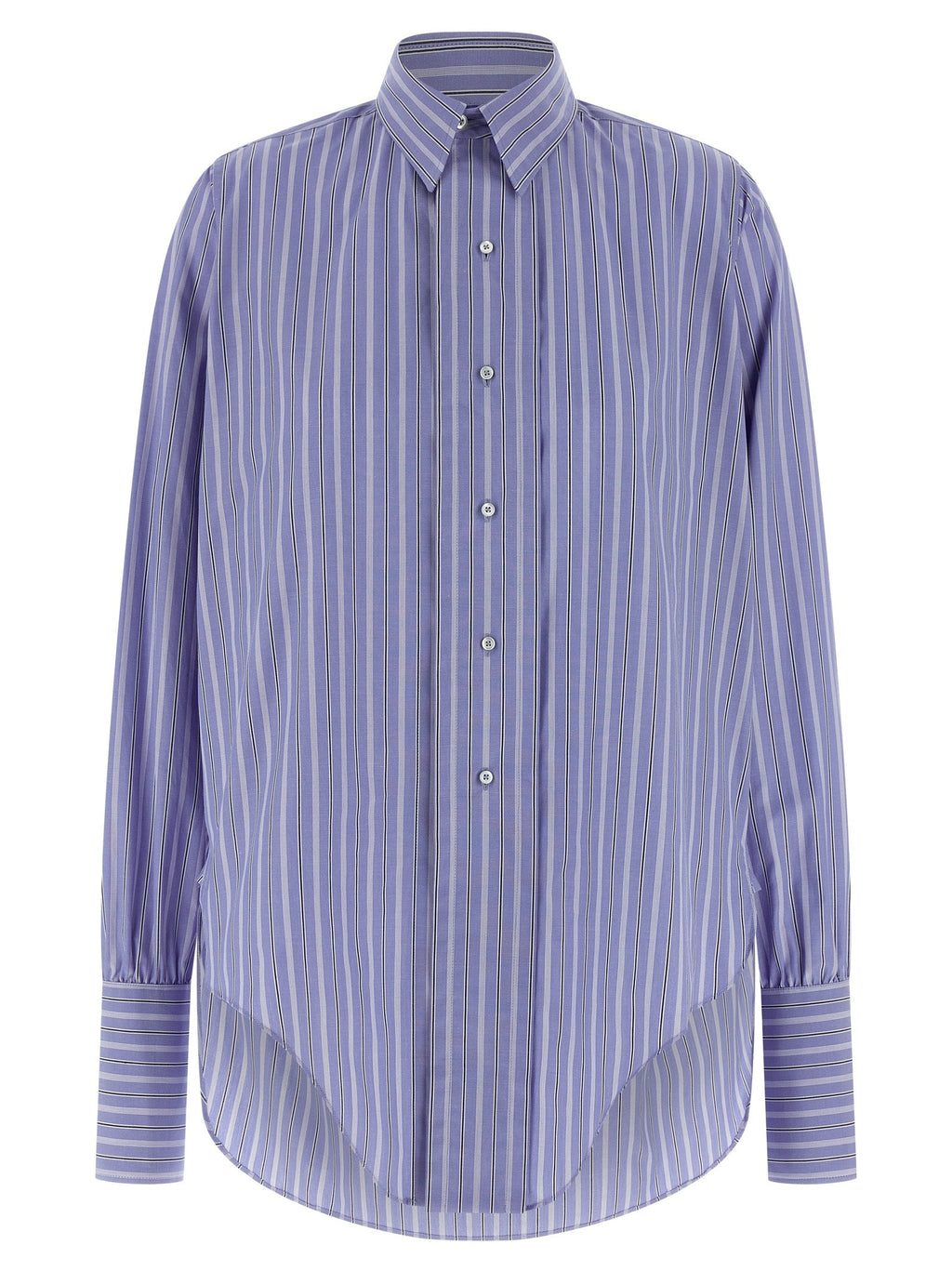 Maison Margiela Blue Cotton Blouse