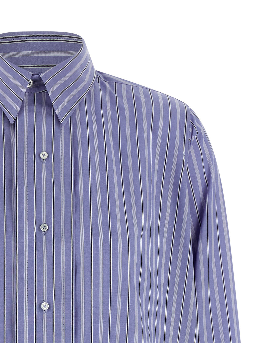 Maison Margiela Blue Cotton Blouse