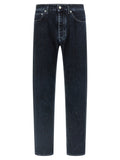 MM6 Maison Margiela Black Cotton Straight-Leg Jeans