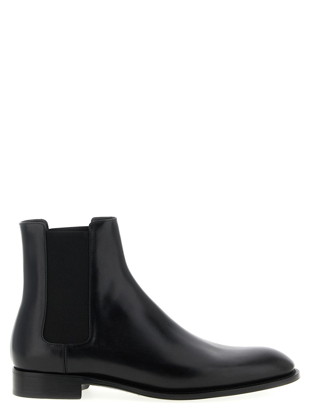 Saint Laurent Black Calfskin Chelsea Boots